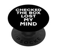 Marcó la casilla Lost My Mind Resultados Divertidos de Las Elecciones Locales PopSockets PopGrip Adhesivo