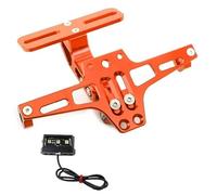 Marco matricula Ajuste para CF 650 650MT 650NK 400NK GT Motocicleta Trasera ordenado Soporte para matrícula de luz(Orange)