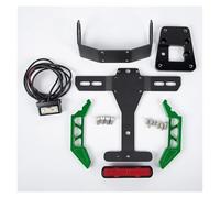 Marco Matricula Moto para Kawasaki Z900 ZH2 2020 2021 2022 2023 Soporte para Matrícula De Motocicleta Soporte para Luz Trasera Eliminador De Guardabarros Soporte Matricula Moto(Green)