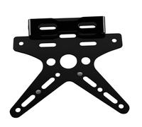 Marco Matrícula Soporte De Montaje Ajustable Cubierta Placa Número Registro Piezas Motocicleta Soporte Para Licencia Organizador Trasero Para Eliminador(Black)