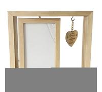 Marco Memorial De Pet - Soporte De Fotos Rotatable, Imagen De Perros De Madera | Material Duradero Con Base Giratoria Para Una Fácil Visualización, Cuidadosamente Diseñada, Mostrando Recuerdos De