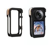 Marco Metálico para Insta360 X6, Carcasa Protectora Multifunción de Aluminio (Negro)