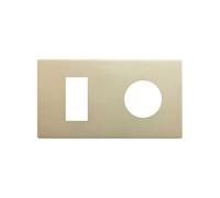 Marco minimo 2ele. enchufe CLEAN + módulo estrecho