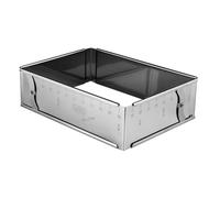 Marco Molde Tartas Regolabile Inoxidable 25-46 x 17-32 H. 7,5CM - Eva - Galletas