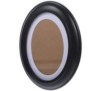 marco ovalado de madera 7 pulgadas con clavos incluidos negro