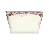 Marco Ovalado De Rosas Rosadas Vintage, Bolsa de artículos de tocador Bolsa de Maquillaje Bolsa de cosméticos Bolsa de artículos de tocador de Viaje portátil