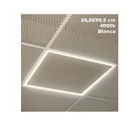 Marco Panel Led 48w 4000k Lorenzo 1,5x59,5x59,5 Cm Aluminio 4400lm Corte 57,5x57,5 Cm