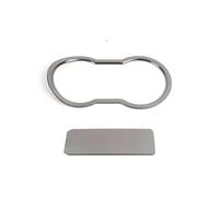 Marco Panel Marco Ranura Taza Agua Central Coche Embellecedores Panel Freno Mano Pegatina Estilo Automático para MG para Zs Ev 2017 2018 2019 2020 2021 2022 Panel Interior Consola Central(Titanium b