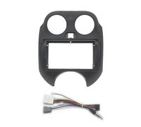 Marco Panel para Marzo para Micra K13 2010 2011 2012 2013 Auto Estéreo Reproductor Multimedia Panel Tablero Adaptador Fascia Kit Marco Radio(Marco y Cable)