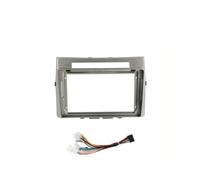Marco Panel Radio Coche 9 Pulgadas Doble DIN Coche Radio Estéreo Fascia Marco Bisel Trim Kit Android Navegación Dashbo para Toyota para Corolla Verso AR10 2004-2009(Frame Cables)