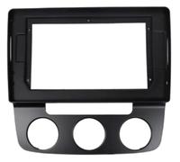 Marco Panel Radio Coche Adaptador Fascia Marco 10 Pulgadas, Caja Canbus, Kit Panel Ajuste Tablero Radio Android para VW para Jetta para Bora para Sagitar Gold para Vento(Only Frame1)