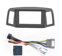 Marco Panel Radio Coche Marco Radio Coche Fascia, Adaptador 10,1 Pulgadas, Kit Ajuste Panel Salpicadero Android para Jeep para Grand para Cherokee 2004-2007(Frame canbus Cable)
