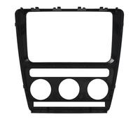Marco Panel Salpicadero para Radio Coche 2 DIN para Skoda para Octavia Automatic Aircon 2004-2010 Panel Estéreo para DVD CD Piezas Interiores. Marco Radio Coche
