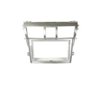 Marco Pantalla Navegación para Toyota para Vios 08-13 para Yaris Fácil Instalación Decoración Profesional Accesorios Interiores Carcasa Marco Radio Coche(Plata)