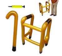Marco para Caminar Inflable - Accesorio de bastón Que , Accesorio de Broma novedoso | Disfraz de Anciano, decoración de de Juego de rol para Adultos Mayores, jubilación, Tema de Anciano pa