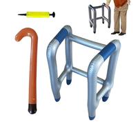 Marco para Caminar Inflable - Accesorio de bastón Que , Accesorio de Broma novedoso | Disfraz de Anciano, decoración de de Juego de rol para Adultos Mayores, jubilación, Tema de Anciano pa