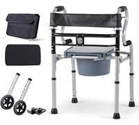 Marco para caminar ligero y plegable para caminar ayuda para ancianos, altura ajustable, ayuda para la movilidad (color: D, tamaño: 56 x 14 x 77 cm) estrella de luz