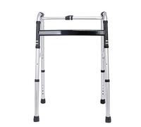 Marco para caminar plegable sin ruedas, andador ligero ajustable en altura para personas mayores discapacitadas (capacidad de carga máxima: 180 kg)