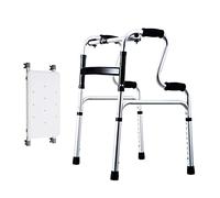 Marco para caminar, silla de ducha con almohadilla extraíble, marco bariátrico plegable, reposabrazos de aluminio, soporte de caña de altura ajustable, ahorro de espacio, estrella de luz