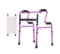 Marco para caminar, silla de ducha con almohadilla extraíble, marco bariátrico plegable, reposabrazos de aluminio, soporte de caña de altura ajustable, ahorro de espacio, estrella de luz