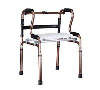 Marco para caminar, silla de ducha con almohadilla extraíble, marco bariátrico plegable, reposabrazos de aluminio, soporte de caña de altura ajustable, ahorro de espacio, estrella de luz
