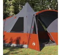 Marco para cenador de color gris y naranja, 720 x 465 x 295 cm, poliéster 185T impermeable con revestimiento de poliuretano para jardín, camping y exterior