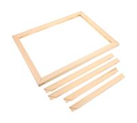 Marco para Lienzo Tensado de Madera Khaki 40x30x1,5cm | Bastidor Interlocking, Barras Pre-Cortadas, Resistencia a Deformación, para Artistas y Montadores