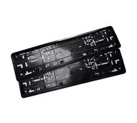 Marco para matrícula de coche, 2 piezas, soporte para matrícula de 520 mm x 110 mm, negro, soporte para matrícula de la UE de alta calidad