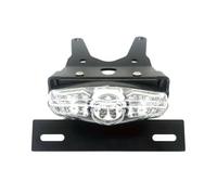 Marco para Matrícula para CRF250L 2013-2019 Portamatrículas Marco Cubierta Puerta Organizador Trasero Eliminador Guardabarros Luz LED CAVINBDZ(Clear)