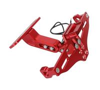 Marco para Matrícula Soporte Matrícula Trasera Motocicleta para Yamaha para Raptor 700 2006-2024 700R YFZ450R 2014-2023 YXZ1000R CAVINBDZ(Red)