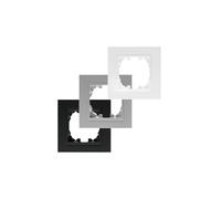 Marco para PC de 1 Módulo, color negro, compatible con sistemas estándar, ideal para personalizar y proteger componentes electrónicos.