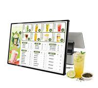 Marco para póster LED, caja de luz A4 A3 A2, pantalla de menú iluminada con soporte de Metal para restaurantes, bares y publicidad, 1 ud. black A4（225 * 304mm)