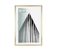 MCS Foundation 51x76 cm Marco Color Latón Tradicional, Vertical y Horizontal, Para Colgar en la Pared, Portaretrato Grande para Fotos, Cuadro para Pósters y Pinturas (Pack de 1)