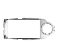 Marco para Radio De 9 Pulgadas para Toyota para Yaris 2012-2017, Soporte para Consola Central, Embellecedor De Panel.(Silver RHD)