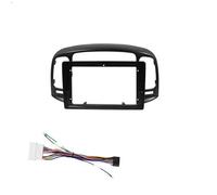 Marco para Radio De 9 Pulgadas Reproductor De Vídeo Audio Salpicadero 2 DIN Montaje En Salpicadero para Hyundai para Accent 2008-2011 OOPUHKSY(Frame A Cable)