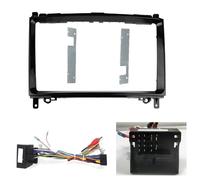 Marco para Reproductor MP5 De 9 Pulgadas Y Estéreo 2 DIN para Mercedes para Benz B200 Clase A W169 Clase B W245 (2005-2011)(Frame Cable Canbus)