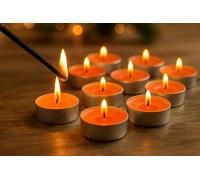 Marco Paul - 40 velas perfumadas de té naranja especiado, velas perfumadas de 8 horas de combustión limpia, juego de velas de otoño a granel de cera de parafina sin goteo para decoración de Navidad