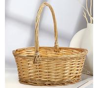 Marco Paul - Juego de cesta grande con mango alto, juego de cesta de regalo kit de construcción de cesta de mimbre kits de cesta de mimbre regalos para mamá y mujeres para cesta de vino cesta de queso