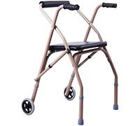 Marco plegable con reposabrazos y asientos, altura ajustable de aleación de aluminio, dos para ancianos y discapacitados, pequeño regalo Safehappy