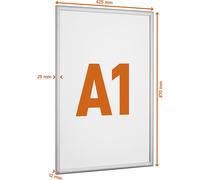 Marco plegable de aluminio DURABLE, formato A1
