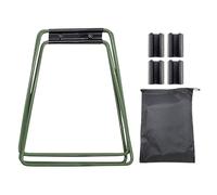 Marco plegable para nevera plegable, soporte de camping de acero inoxidable, soporte para caja de hielo plegable, soporte de radiador impermeable de alta resistencia, portaequipajes ajustable para