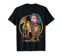Marco Polo, Escritor Explorador Italiano de Silk Road Tales Camiseta gráfica económica