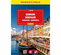 MARCO POLO Reiseatlas Dänemark 1:200.000: Straßenatlas und Autoatlas mit Europa in 1:4,5 Mio. Spiralbindung