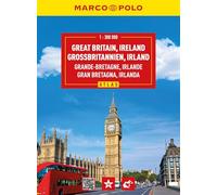 MARCO POLO Reiseatlas Großbritannien, Irland 1:300.000: Straßenatlas und Autoatlas mit Europa in 1:4,5 Mio. Spiralbindung