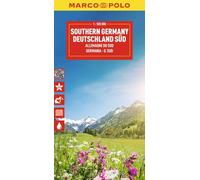 MARCO POLO Reisekarte Deutschland Süd 1:550.000: Straßenkarte und Autokarte mit sehenswerten Strecken, Highlights und digitaler Erweiterung
