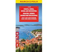 Marco Polo Kroatie, Servië, Bosnië: wegenkaart 1:650.000 (Marco Polo Maps)