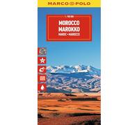 Falk Marco Polo - Mapa de viaje Marruecos 1:900.000 - Carreteras, rutas y ampliación digital