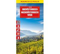 MARCO POLO Reisekarte Österreich 01 Oberösterreich, Niederösterreich, Wien 1:200.000: mit nördlichem Burgenland