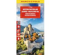 MARCO POLO Reisekarte Schweiz 01 Westlicher Teil 1:225.000: wegenkaart 1:200 000 (Marco Polo Wegenkaart)