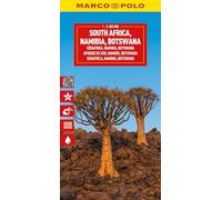 MARCO POLO Reisekarte Südafrika, Namibia, Botswana 1:2,4 Mio.: Eswatini, Lesotho - Straßenkarte und Autokarte mit sehenswerten Strecken, Highlights und digitaler Erweiterung (Marco Polo Maps)